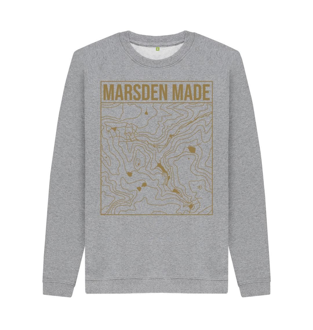 Marsden Made Unisex Sweater, a local sweater in light heather colour.