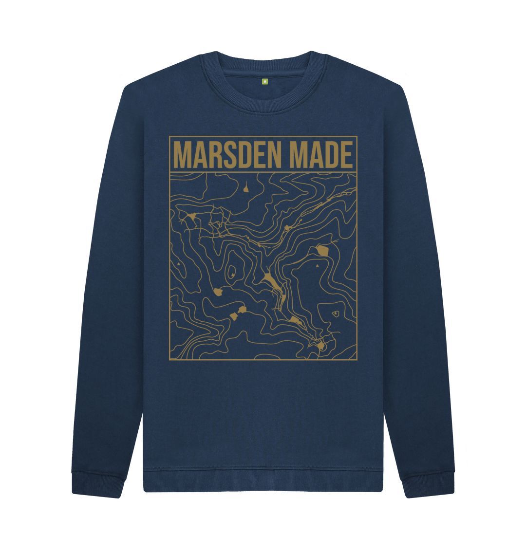 Marsden Made Unisex Sweater, a local sweater in navy blue colour.