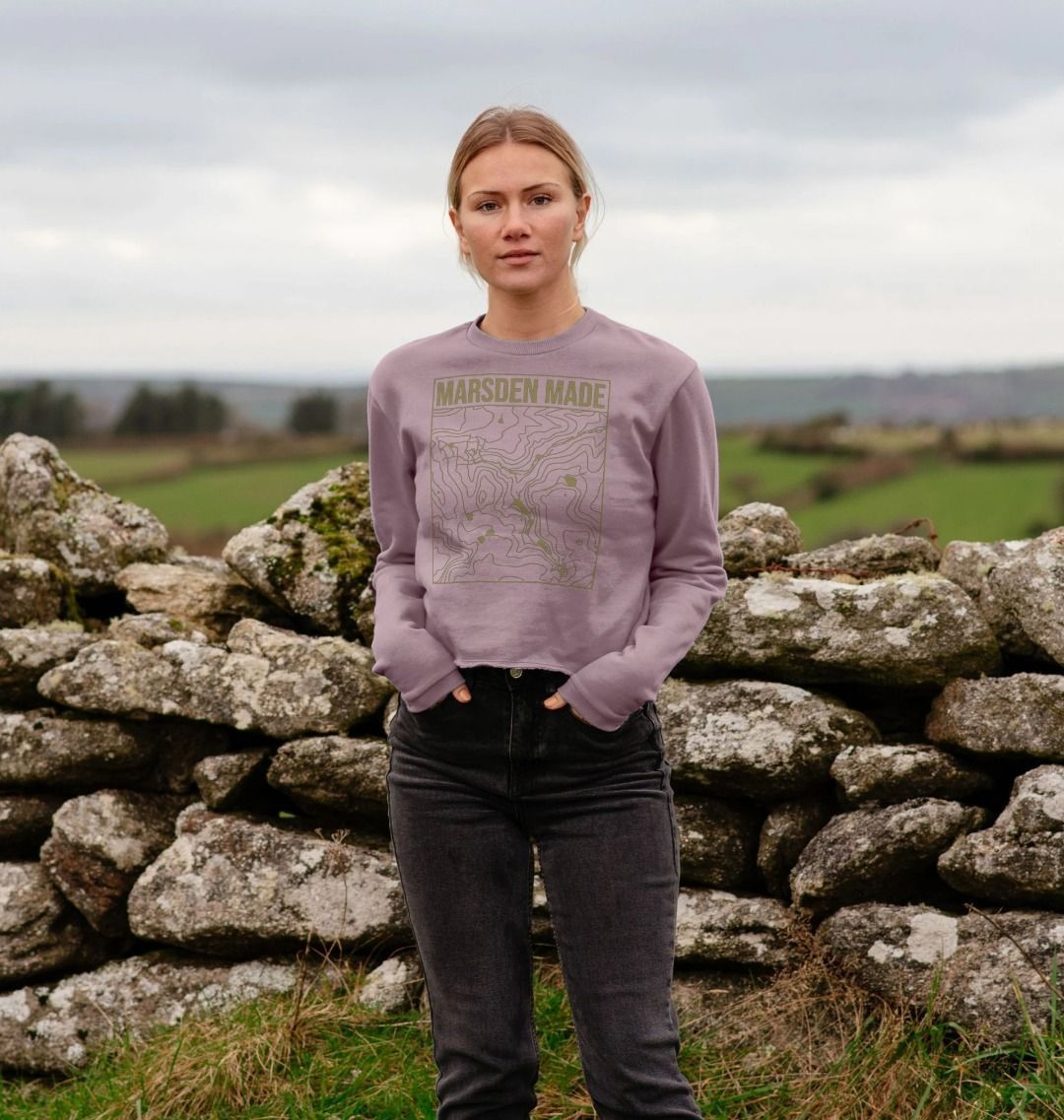 Marsden Made Womens Boxy Jumper in Mauve.
