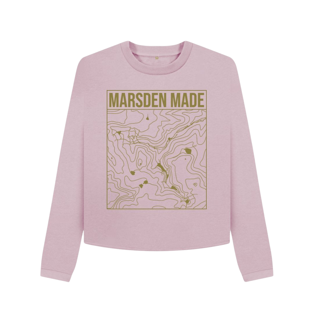 Marsden Made Womens Boxy Jumper in Mauve.