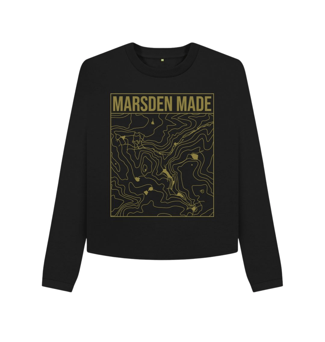 Marsden Made Womens Boxy Jumper in black.