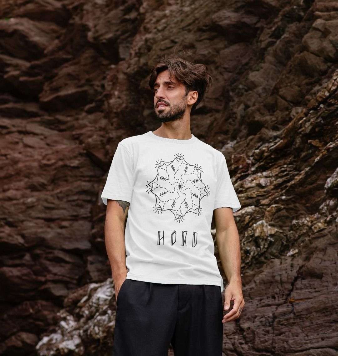 White Mountain Mandala Unisex T Shirt, The Mandala T Shirt from Hord.