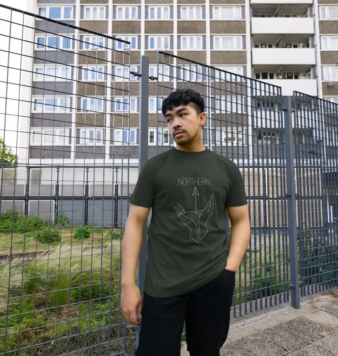 Northern, Basic Organic T-Shirt in drak grey