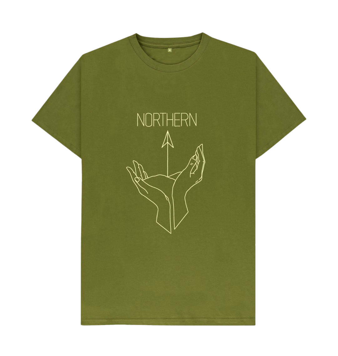 Northern, Basic Organic Unisex T-Shirt in Moss Green