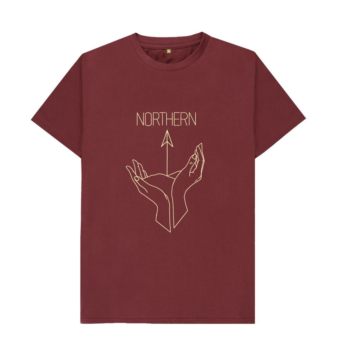 Northern, Basic Organic T-Shirt in red wine