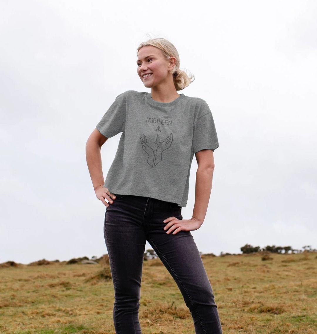 Northern Boxy Womens Boxy T Shirt in athletic grey