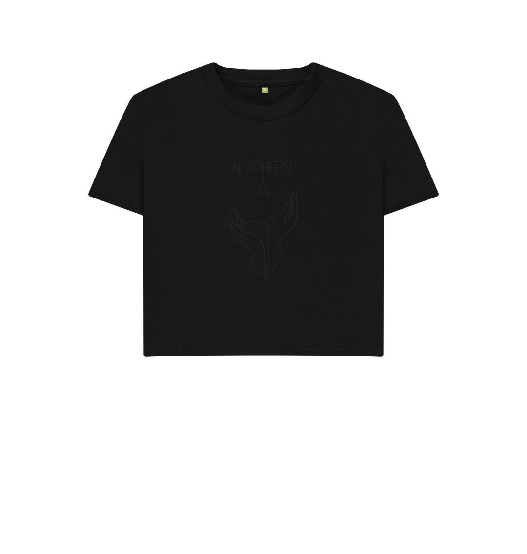 Northern Boxy Womens Boxy T Shirt in black