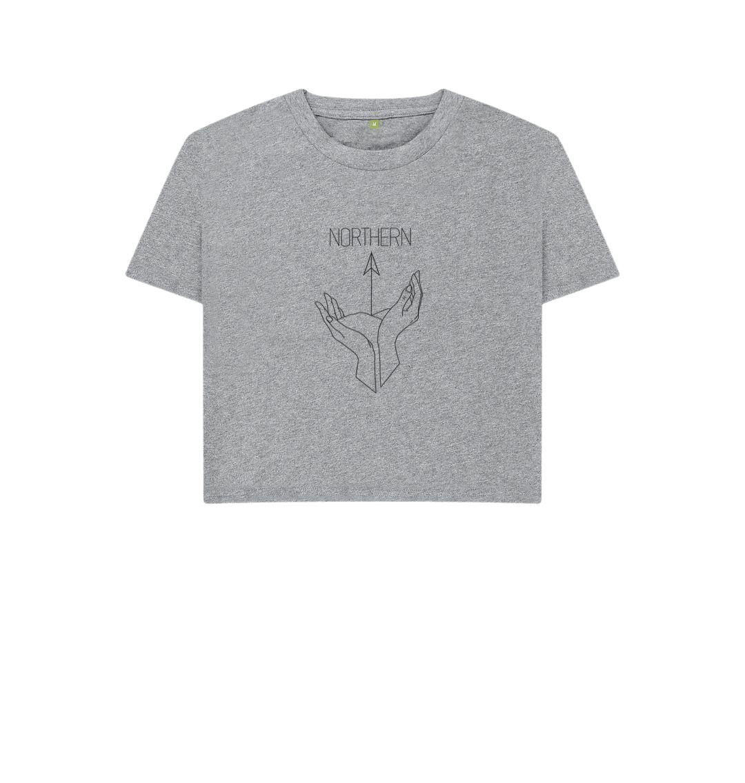 Northern Boxy Womens Boxy T Shirt in athletic grey