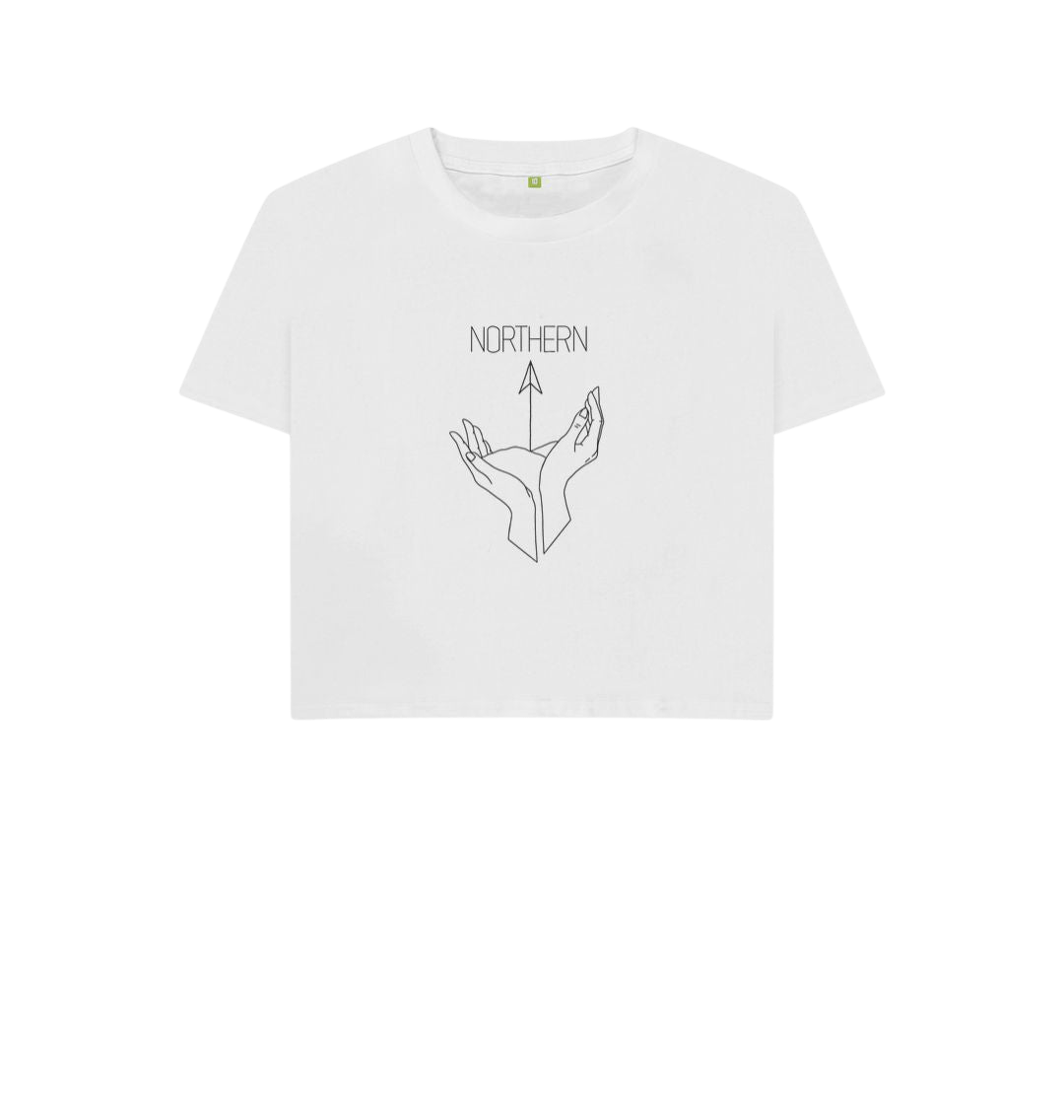 Northern Boxy Womens Boxy T Shirt in White