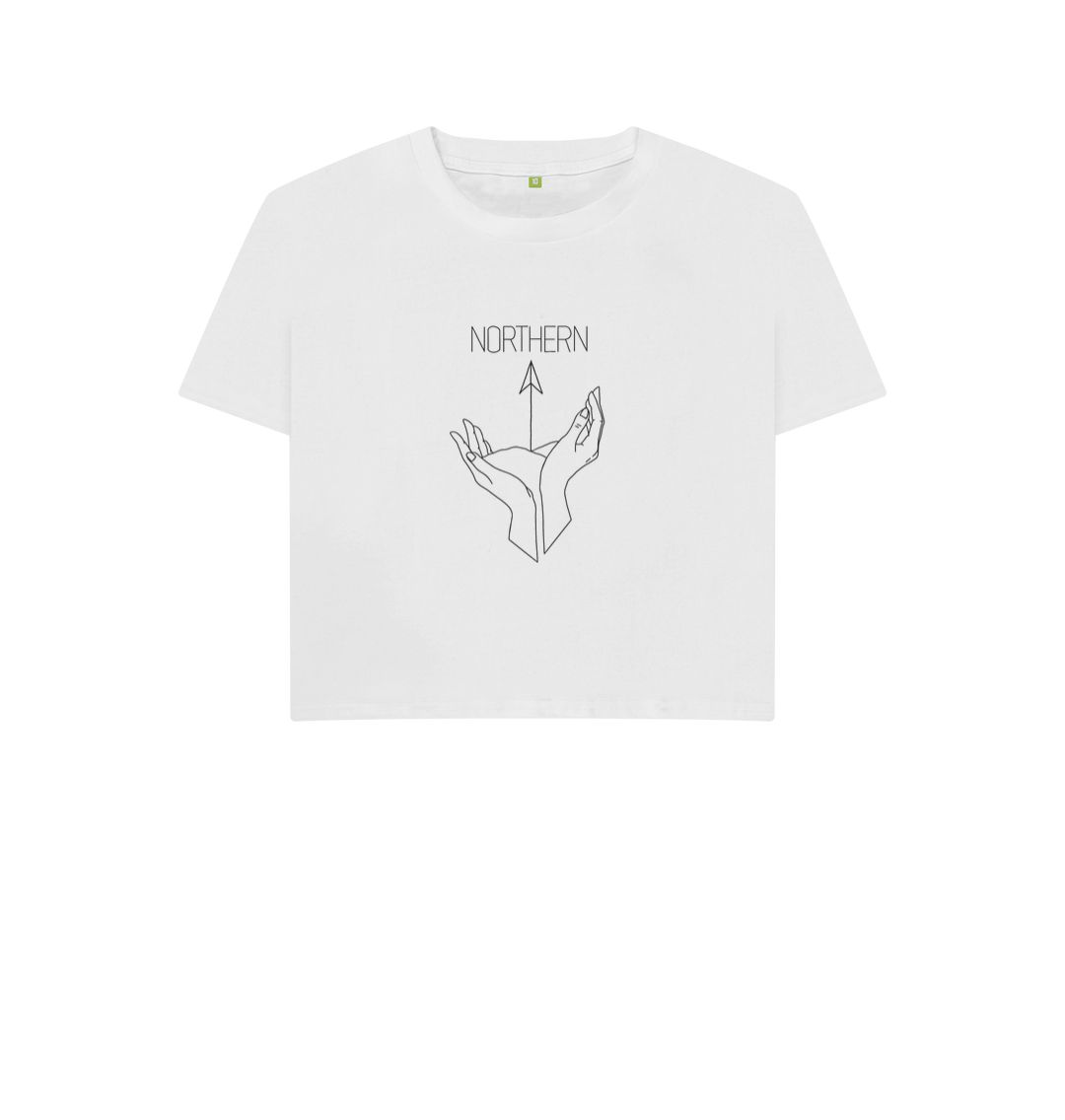 Northern Boxy Womens Boxy T Shirt in White