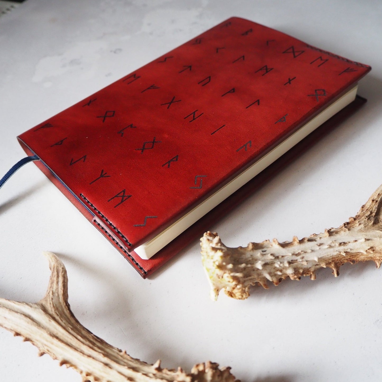 Handcrafted Rune Leather Notebook by HÔRD.