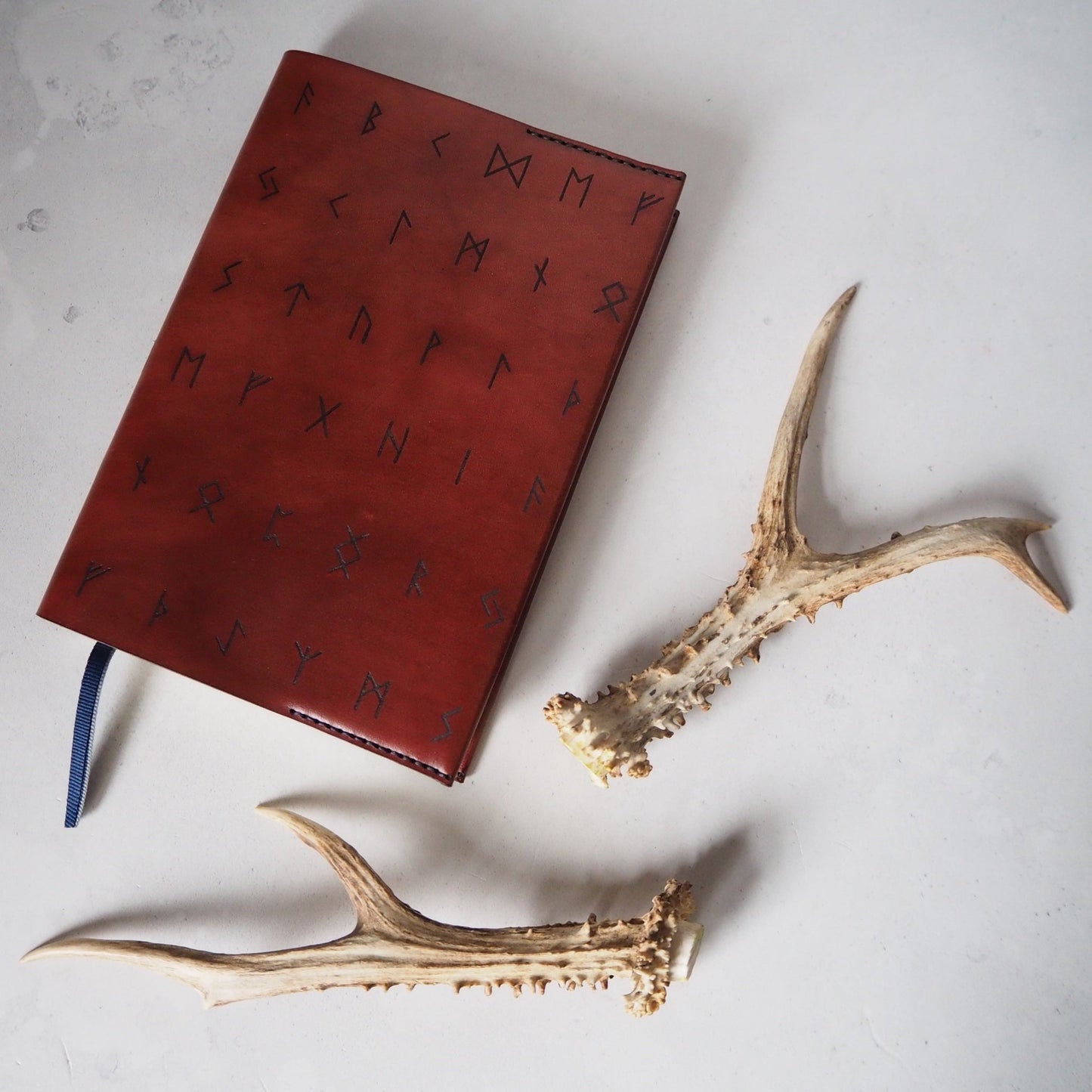 The Rune Leather Notebook, a leather diary cover from HÔRD.
