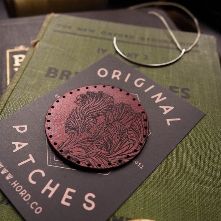 Splitgill mushroom patch, leather-goods by HORD