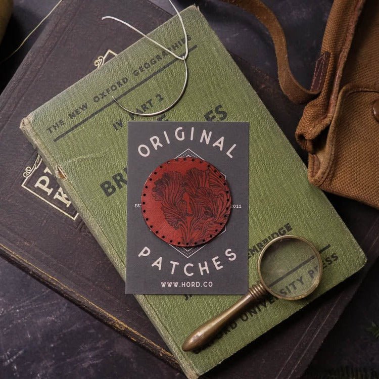 Splitgill mushroom patch, leather-goods by HORD