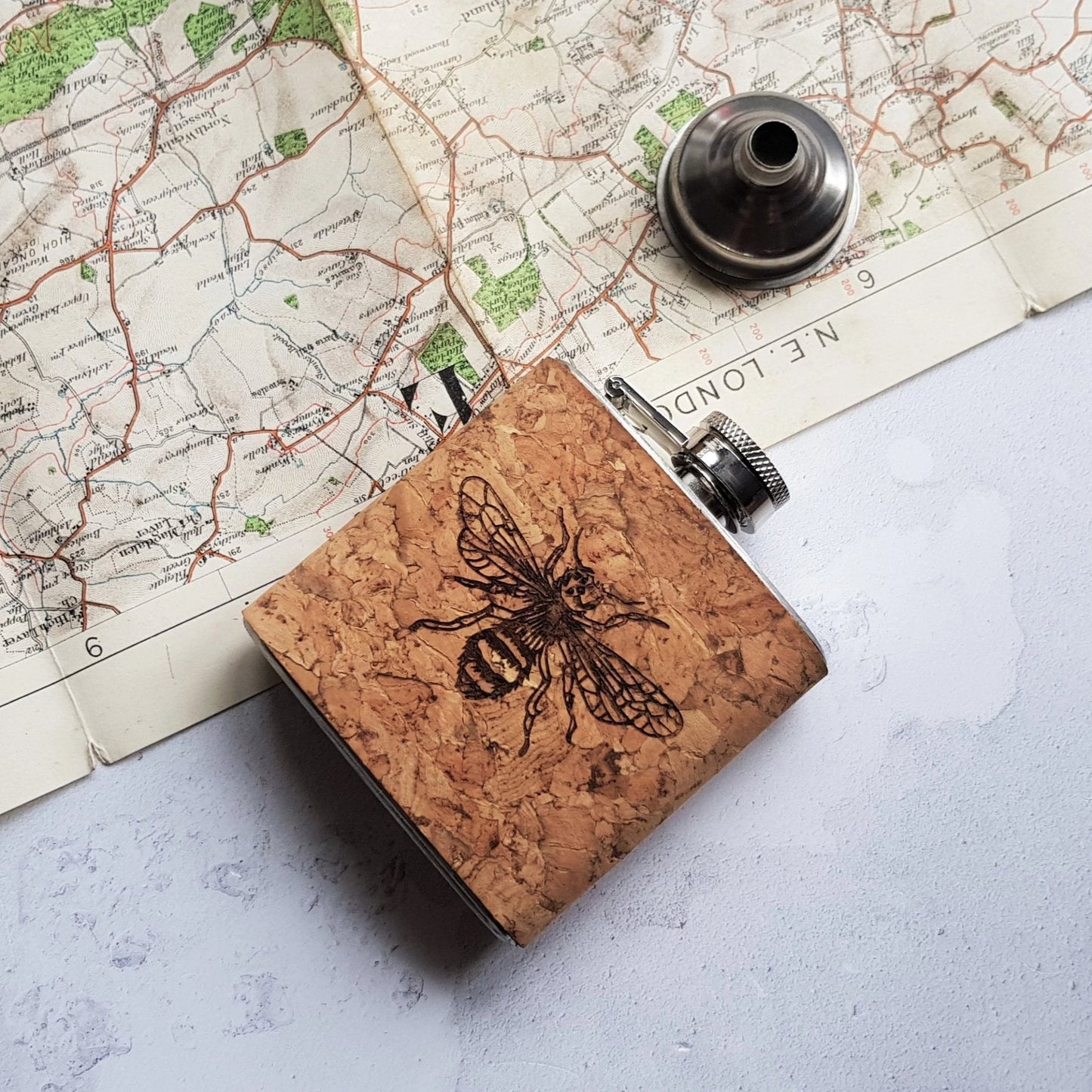 The Bee Flask in Cork, a custom liquor flask from Hord.