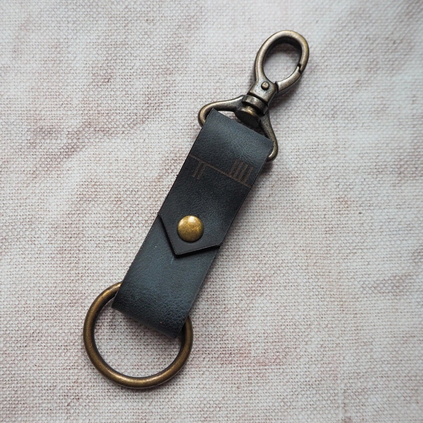 Full view of the Celtic Tree Alphabet Key Fob from HÔRD.