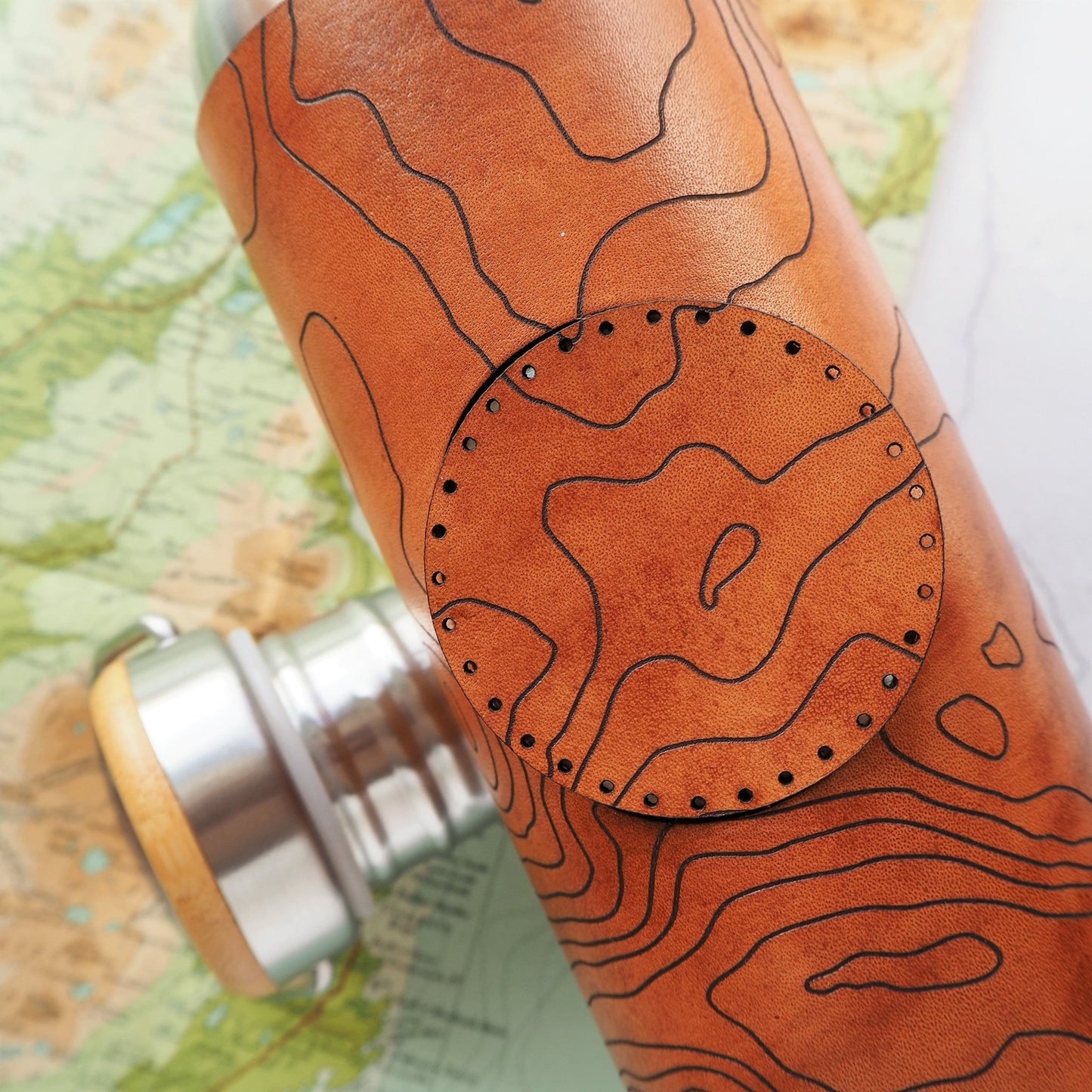 The patch along with the topography adventure bottle.