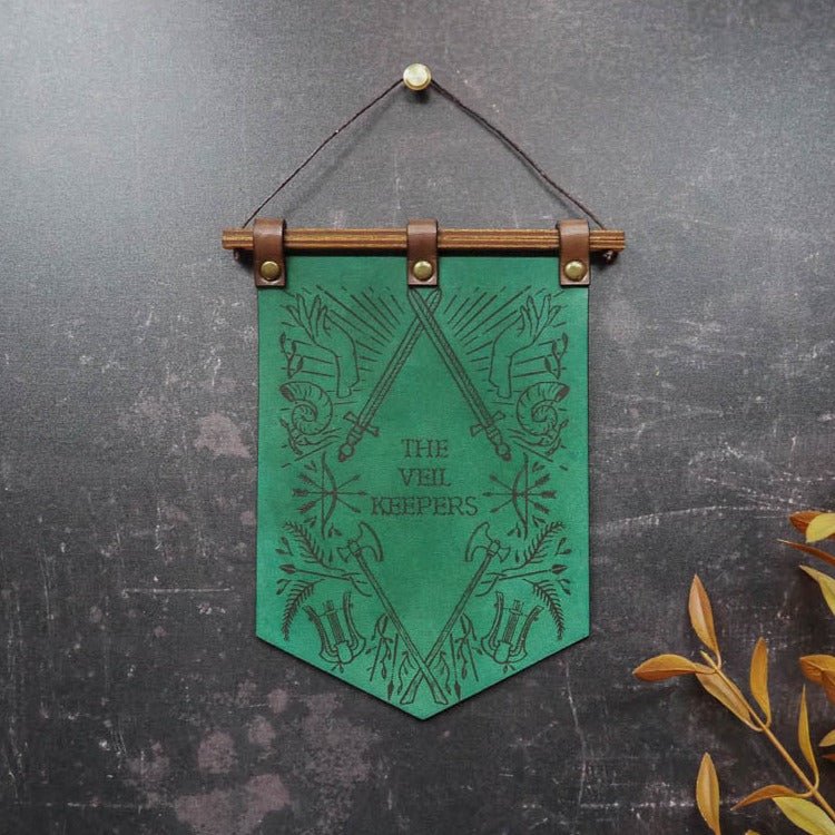 The Dungeoneers Banner featuring a custom text