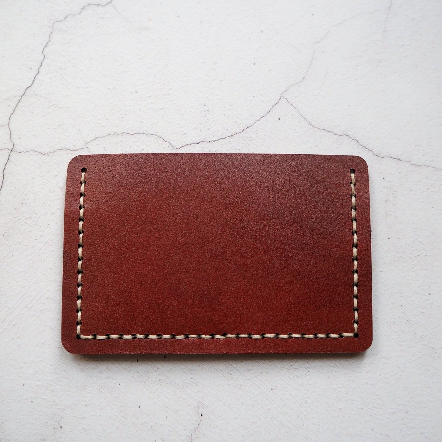 Back view of the Misty Mountain Card Holder.