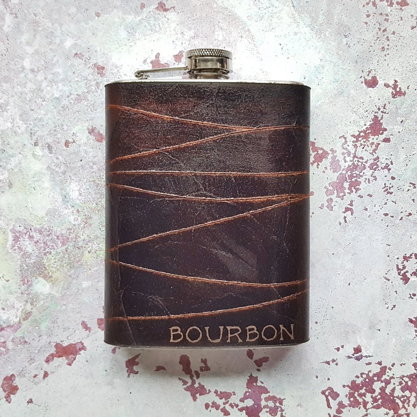 The Rugged Peat Hip Flask, a cowboy flask from Hord.