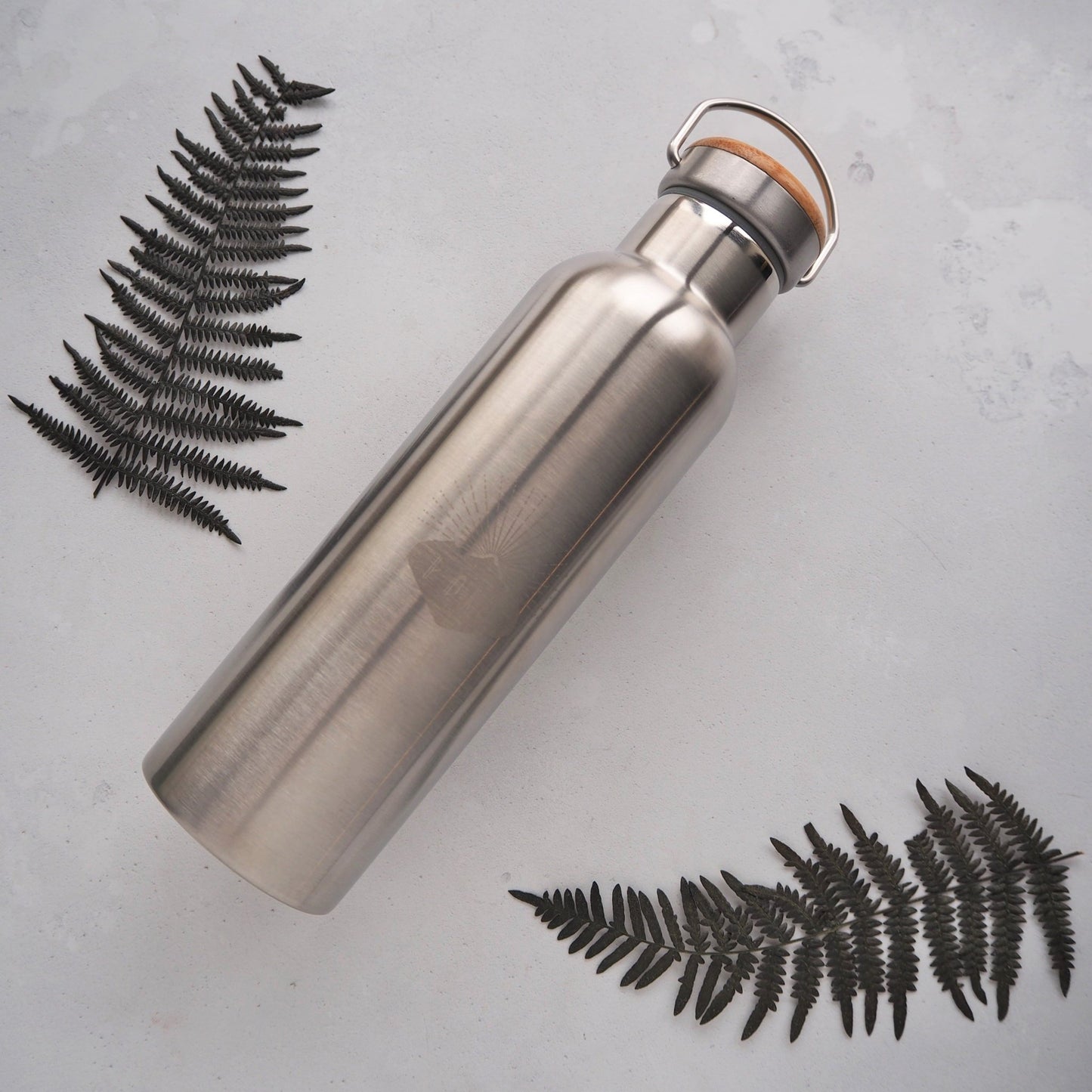 The Steel Adventure Insulated Water Bottle by HÔRD is a great sustainable gift for hot or cold drinks on the go. It is easy to clean and contains no glass or plastic. The lid can be personalised with your choice of initials.