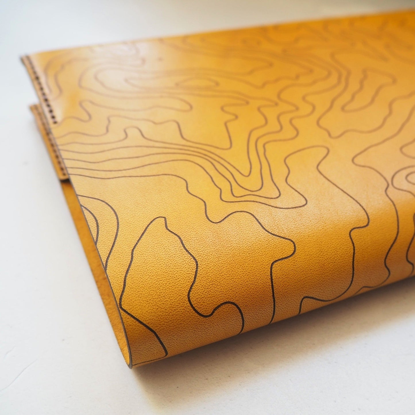 Spine and back panel of the Topography Journal Cover by HÔRD.