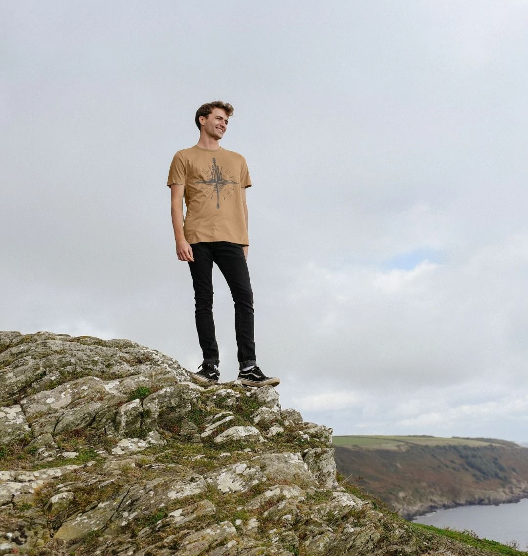 Sand Wild Compass, Organic Unisex T-Shirt, a Compass T Shirt from Hord.