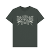 Dark Grey Unisex Proper Northern T-shirt - Cream print