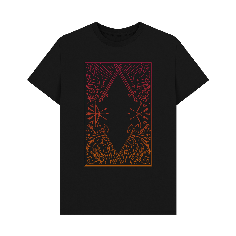 
                  
                    Black Unisex Dungeoneer's T-shirt, Elemental Fire
                  
                