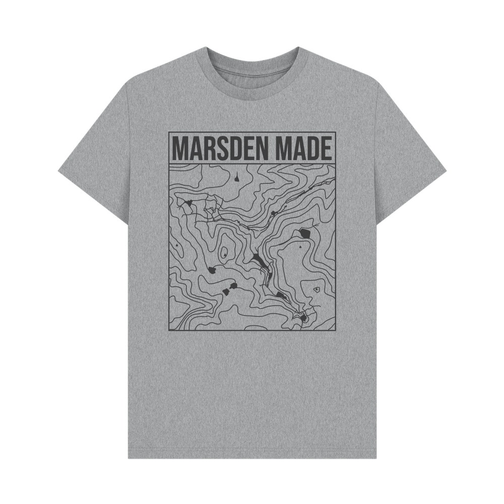 
                  
                    Athletic Grey Marsden Made T-shirt - Unisex Black Print
                  
                