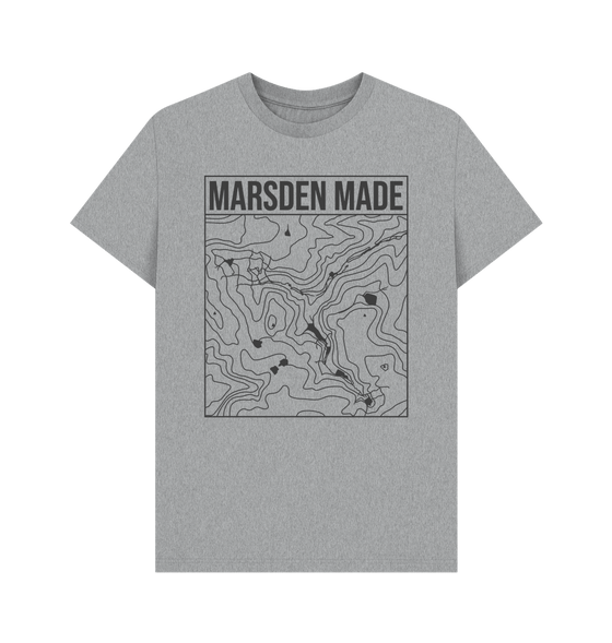 Athletic Grey Marsden Made T-shirt - Unisex Black Print