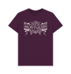 Purple Unisex Proper Northern T-shirt - Cream print