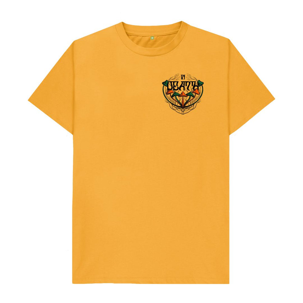 
                  
                    Mustard 'In Death' Organic Cotton T-Shirt
                  
                