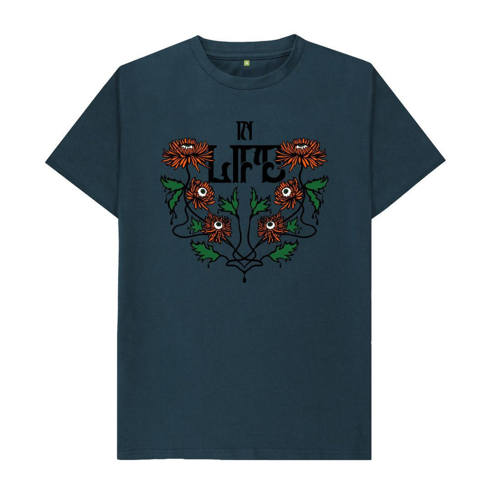 
                  
                    Denim Blue In Life \/ In Death Organic Cotton T-Shirt
                  
                