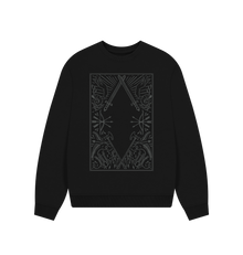  Black Oversized Women's Dungeoneers Sweater