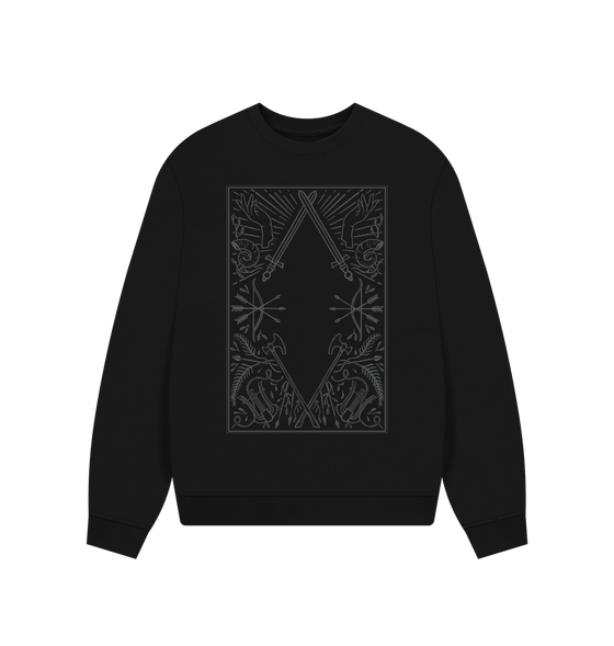 Black Oversized Women's Dungeoneers Sweater