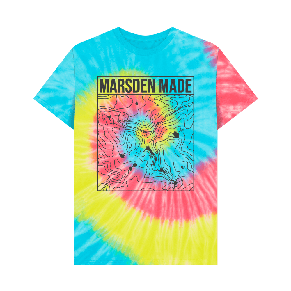 
                  
                    Tie Dye Marsden Made T-shirt - Unisex Black Print
                  
                