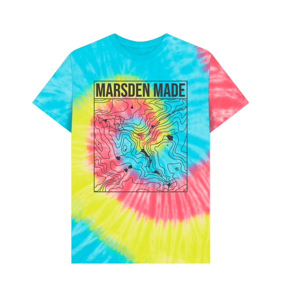 Tie Dye Marsden Made T-shirt - Unisex Black Print