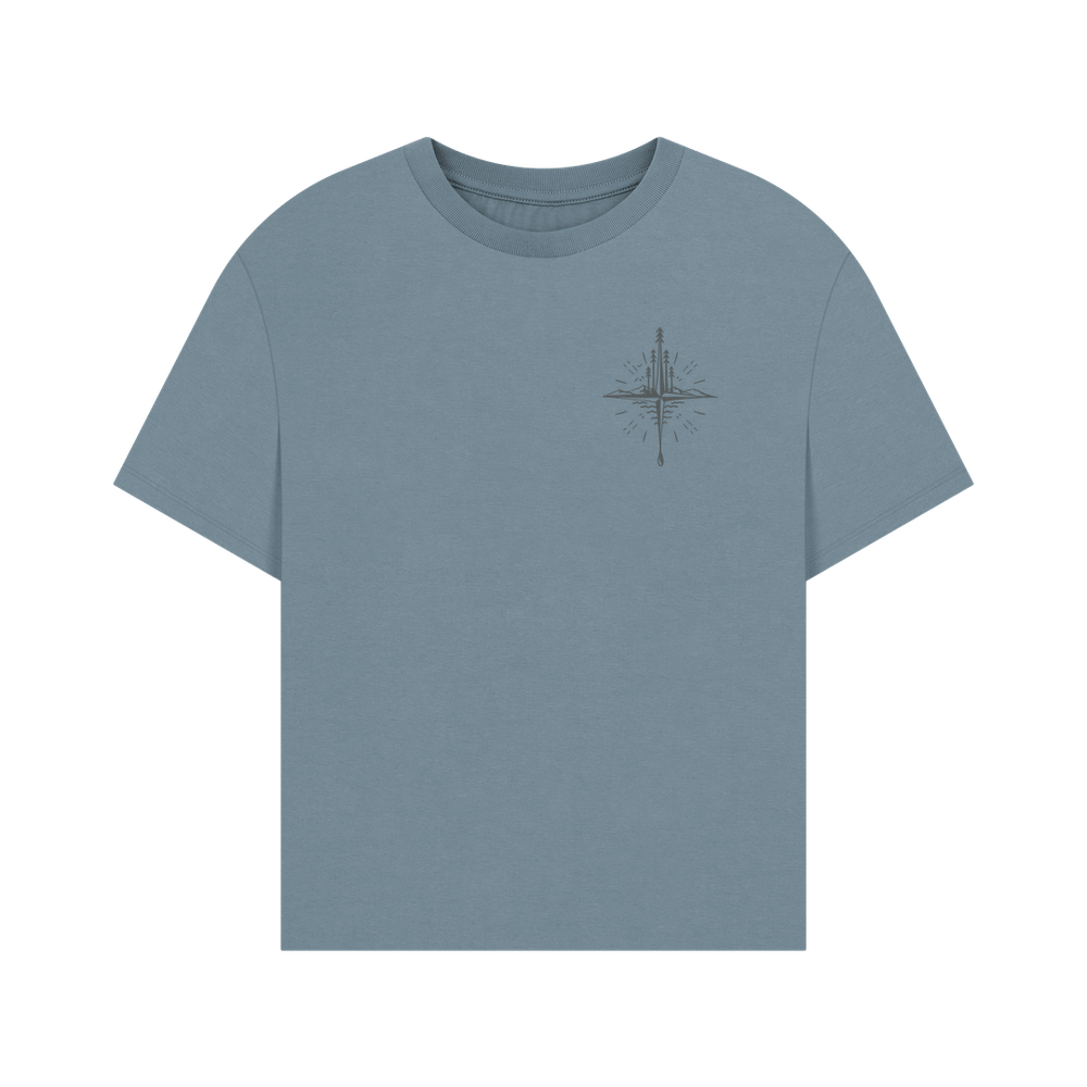 
                  
                    Stone Blue Oversized Compass T-shirt - Women's
                  
                