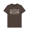 Chocolate Unisex Proper Northern T-shirt - Cream print