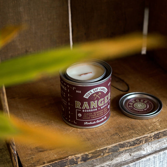 Ranger | Bourbon + Maple 8oz Soy Candle