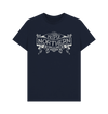 Navy Blue Unisex Proper Northern T-shirt - Cream print