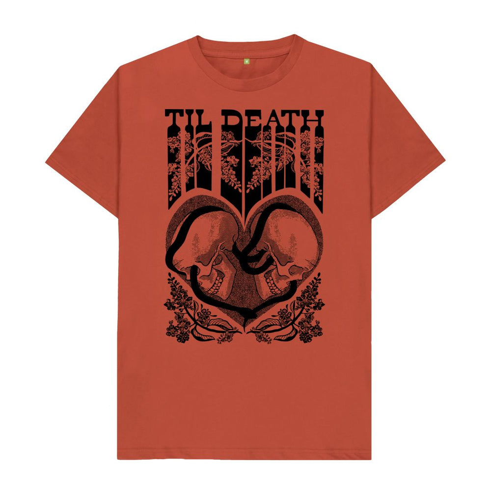 
                  
                    Rust Til Death Unisex T-Shirt, Black Print
                  
                