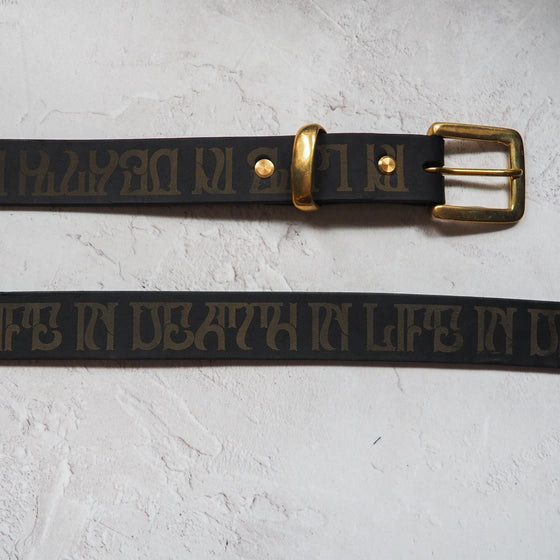 In Life / In Death Embellished Leather Belt