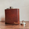 Engraved Whiskey Flask