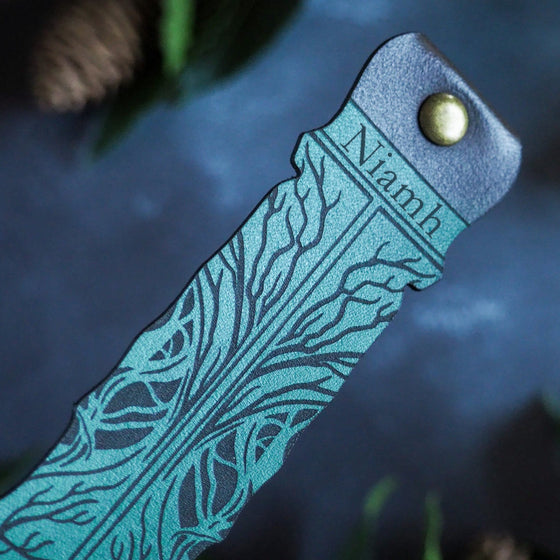 Into The Woods Leather Bookmark