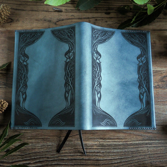 Into The Woods Refillable Leather Journal Cover