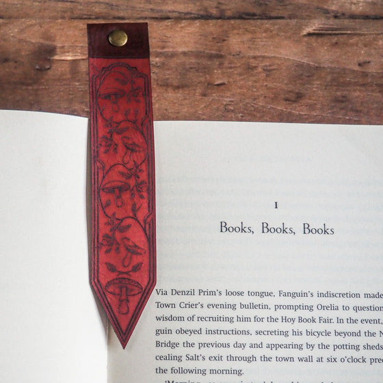 The Forager Leather Bookmark