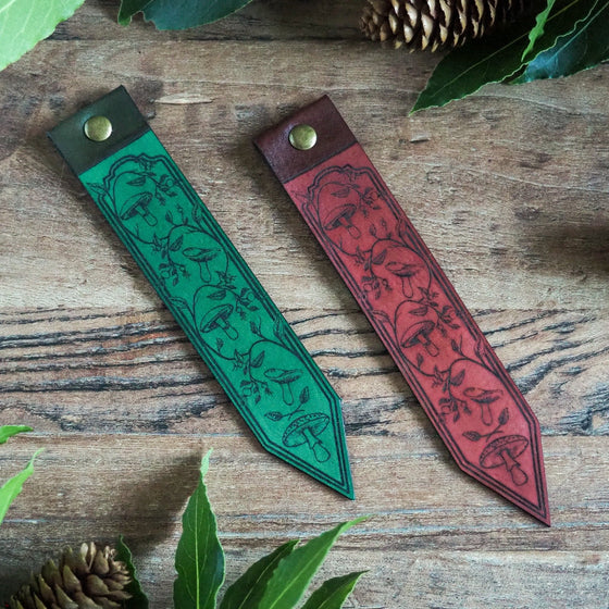The Forager Leather Bookmark