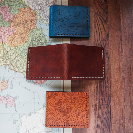 Custom Topography Full Size Mountain Wallet